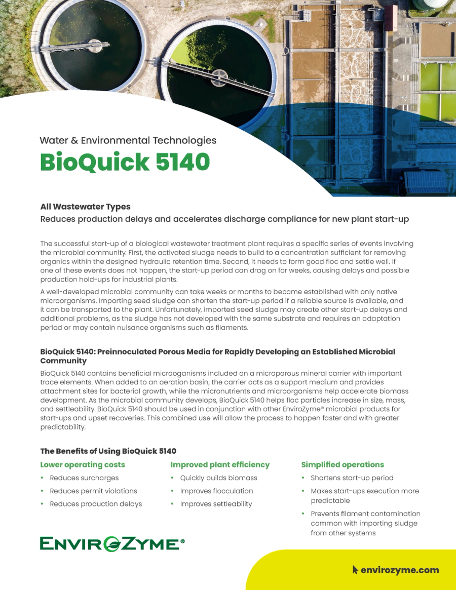 BioQuick 5140 Benefit Sheet