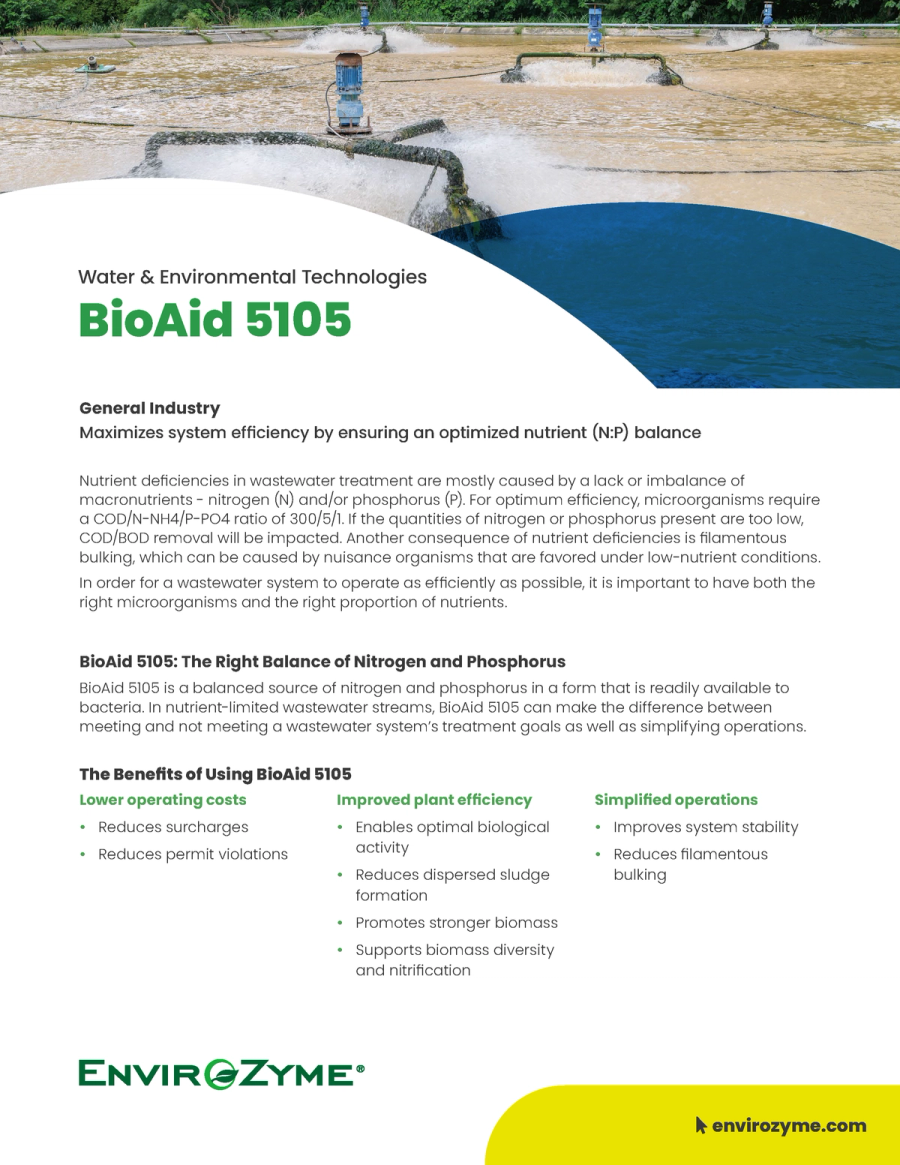 BioAid 5105 Benefit Sheet