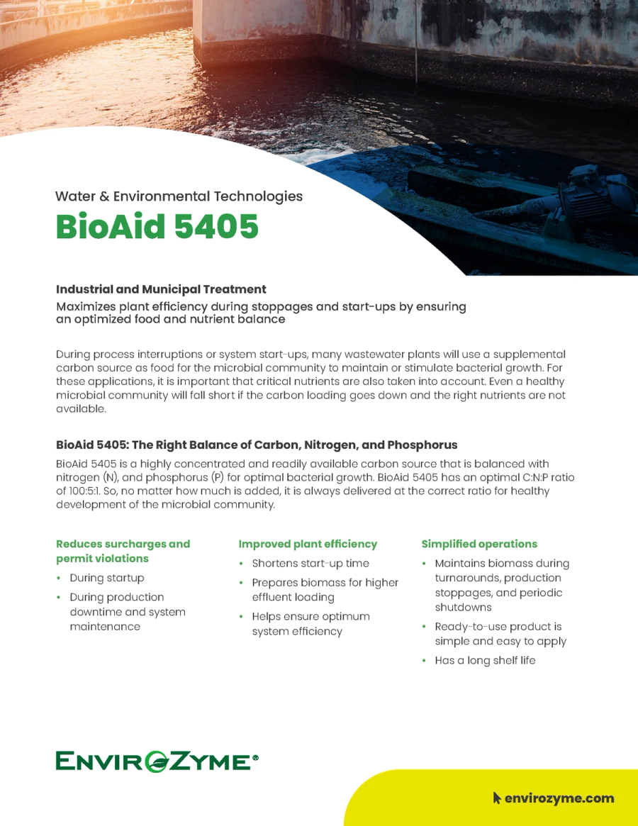 BioAid 5405 Benefit Sheet