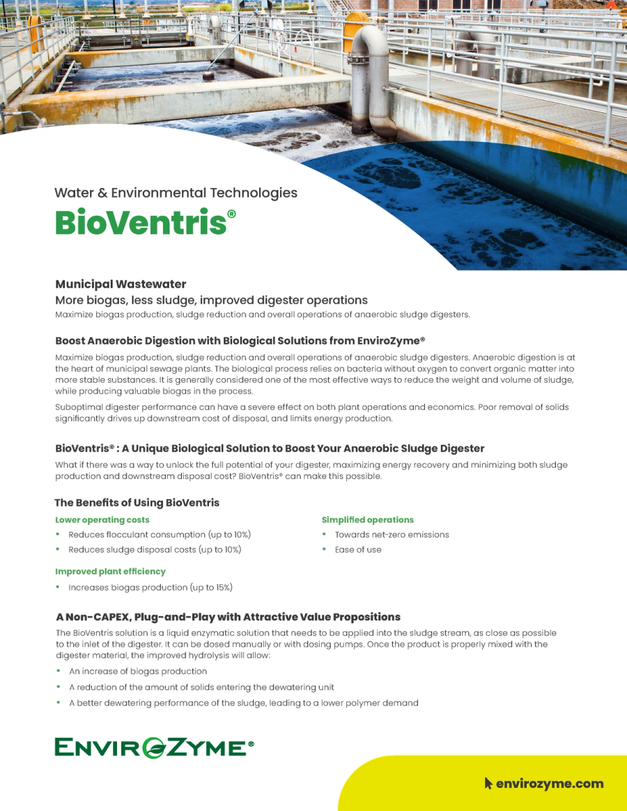 BioVentris Benefit Sheet
