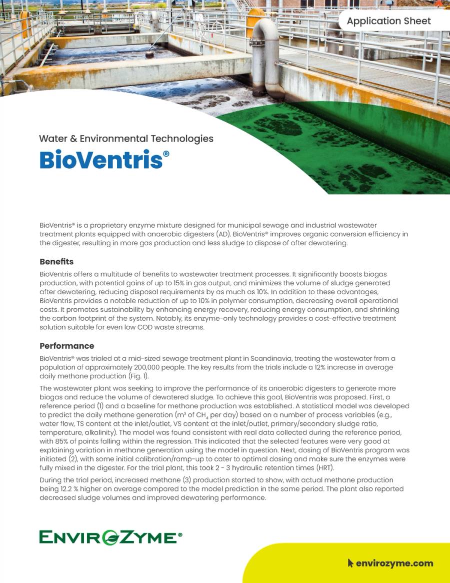 BioVentris Application Sheet
