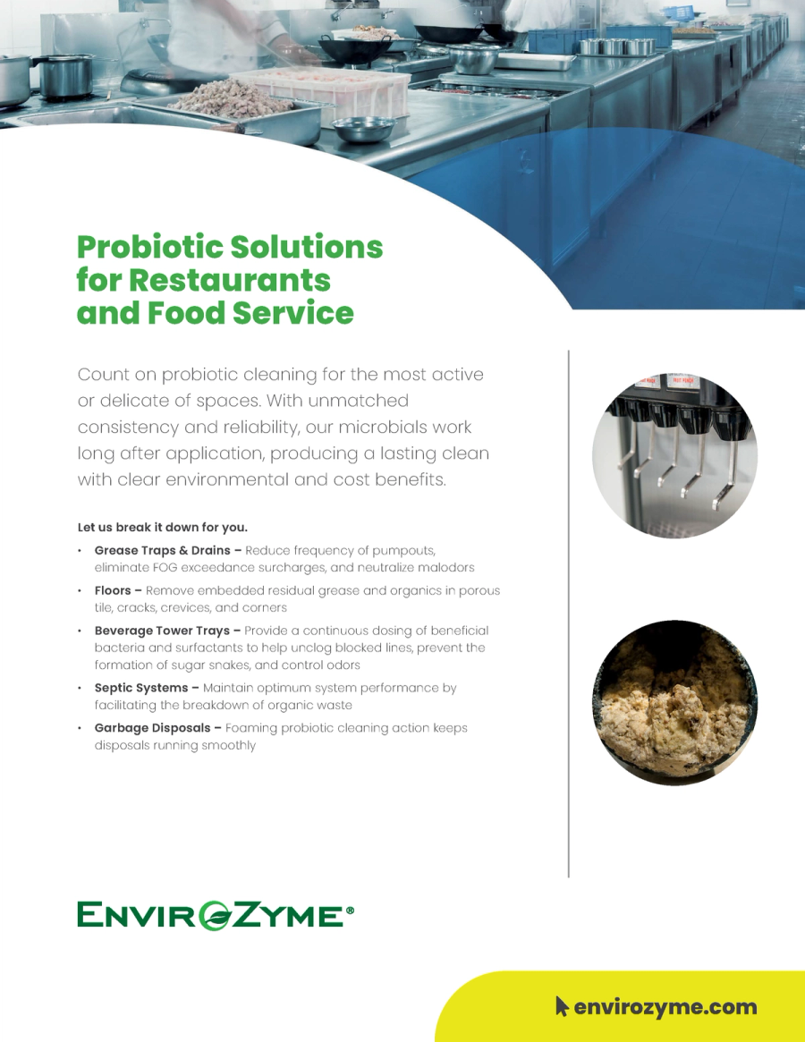 Restaurants and Food Service Benefit Sheet