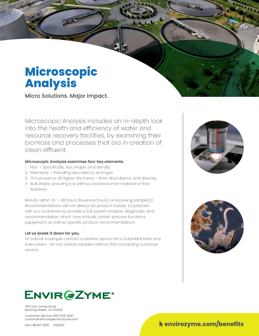 Microscopic Analysis Benefit Sheet